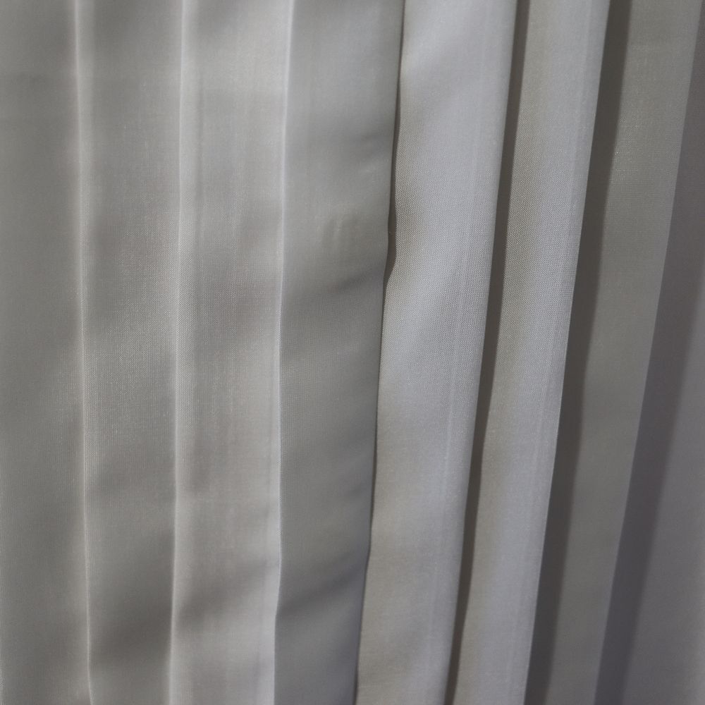 Nilani Vintage White High Neck Modest Ascot Hidden Button Pleated Blouse 11/12 - Picture 8 of 14